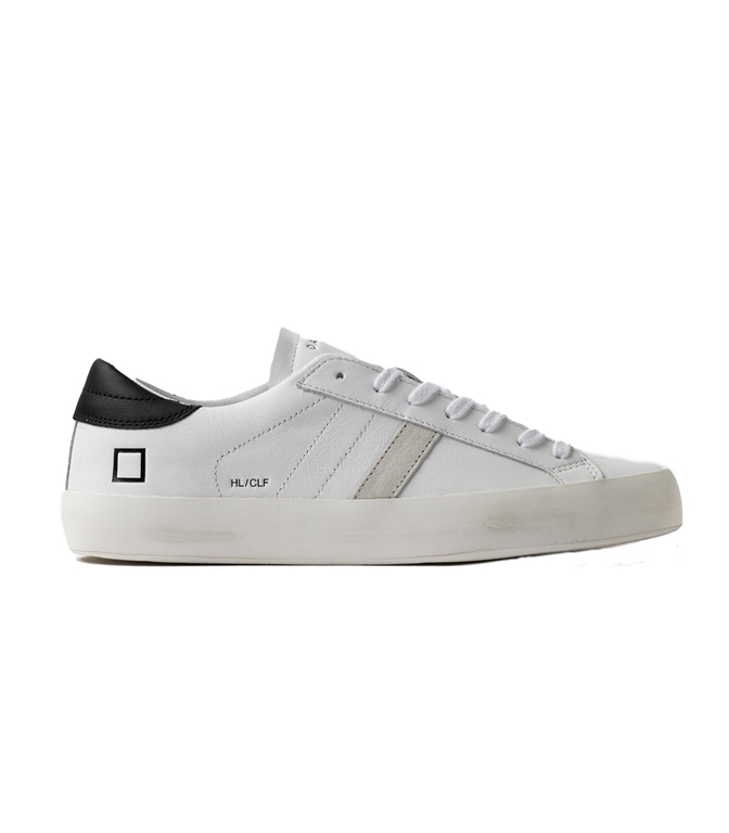 D.A.T.E. - Footwear - HILL LOW CALF WHITE-BLACK