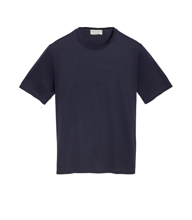 Filippo De Laurentiis - T-Shirt - NAVY SUPPIMA COTTON JERSEY