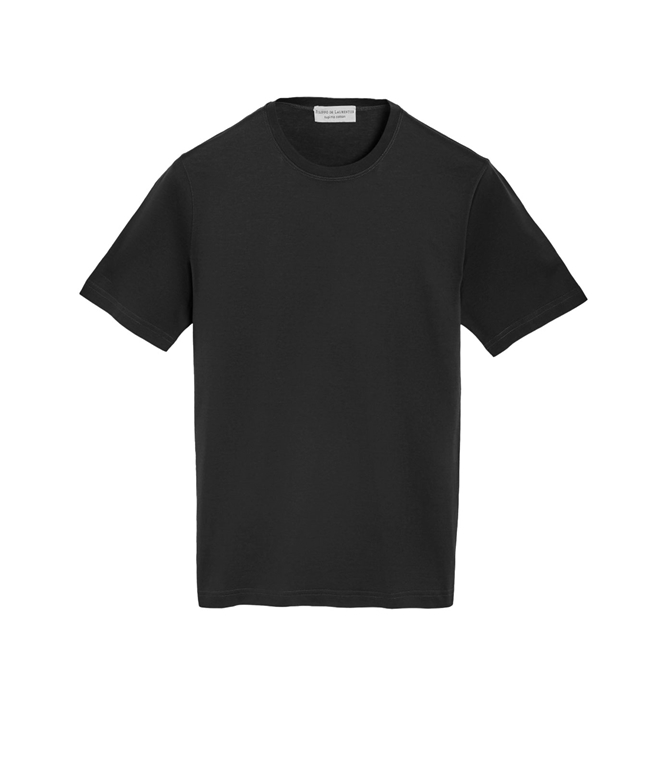 Filippo De Laurentiis - T-Shirt - BLACK SUPIMA COTTON JERSEY