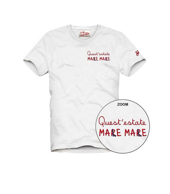 Mc2 Saint Barth - T-Shirt - T-SHIRT IN JERSEY DI COTONE CON RICAMO ESTATE MALE MALE