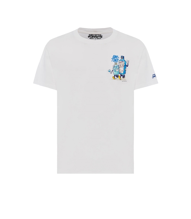 Mc2 Saint Barth - T-Shirt - T-SHIRT IN COTONE CON STAMPA GINO & TONY CRYPTOPUPPETS