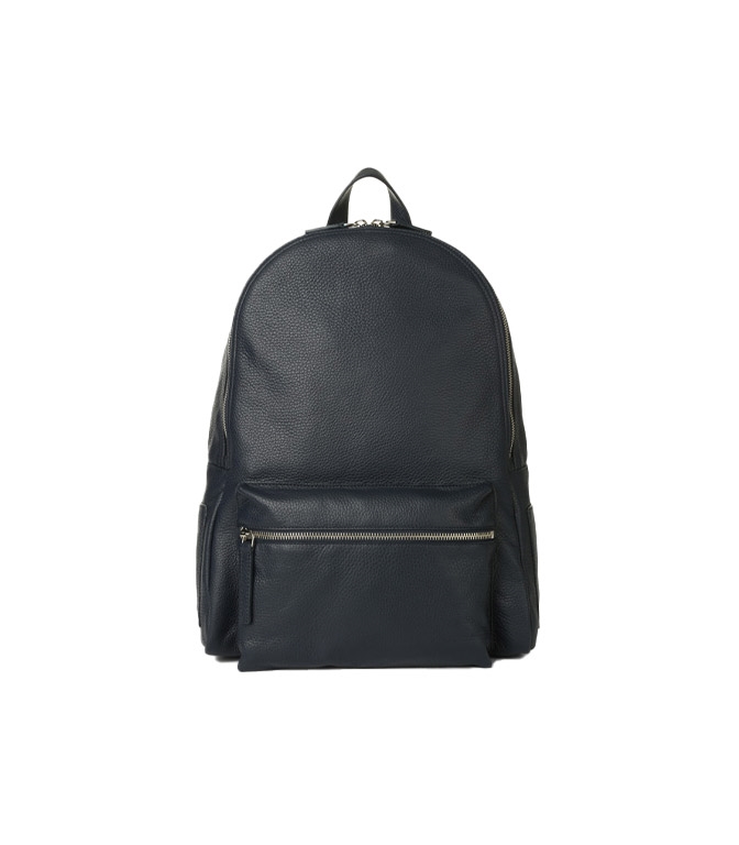 Orciani - Zaini - ZAINO MICRON IN PELLE BLU NAVY