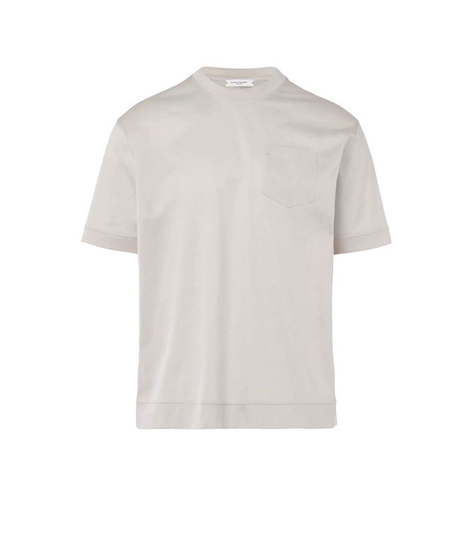 Paolo Pecora - T-Shirt - BEIGE COTTON T-SHIRT