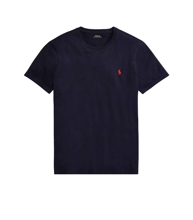 POLO RALPH LAUREN - T-Shirt - JERSEY CUSTOM SLIM-FIT INK JERSEY