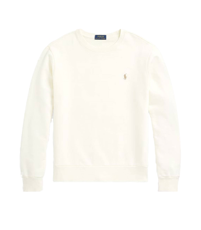 POLO RALPH LAUREN - Sweatshirt - COTTON SWEATSHIRT LOOPBACK PANNA CLUBHOUSE