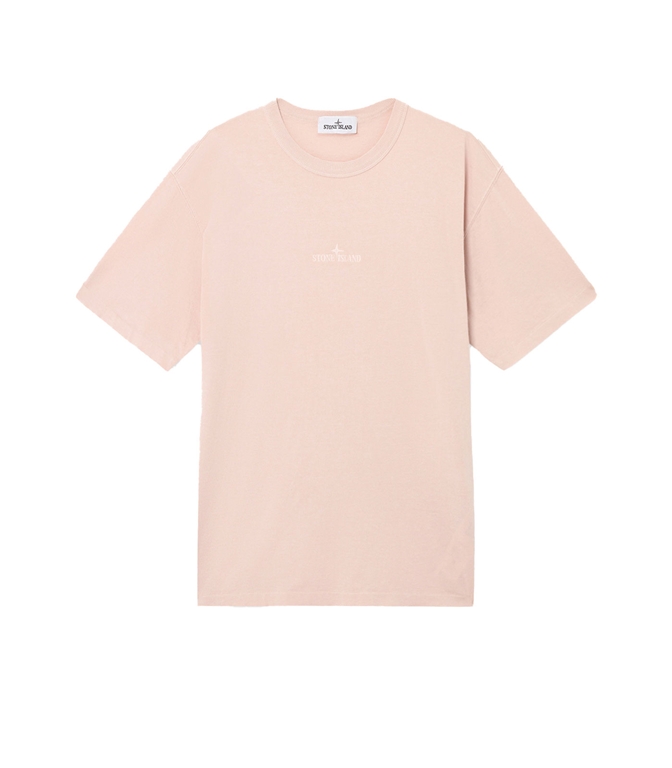 Stone Island - T-Shirt - ORGANIC COTTON JERSEY ROSA ANTICO