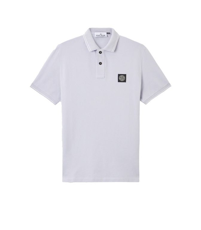 Stone Island - Polo - ORGANIC COTTON ELASTANE PIQUÉ GLICINE