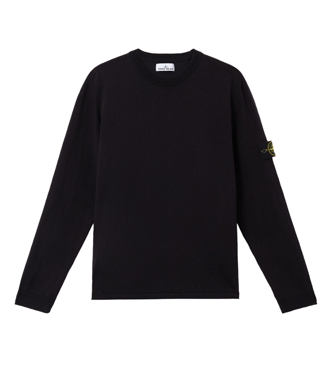 Stone Island - Maglie - LIGHT RAW HAND ORGANIC COTTON BLU