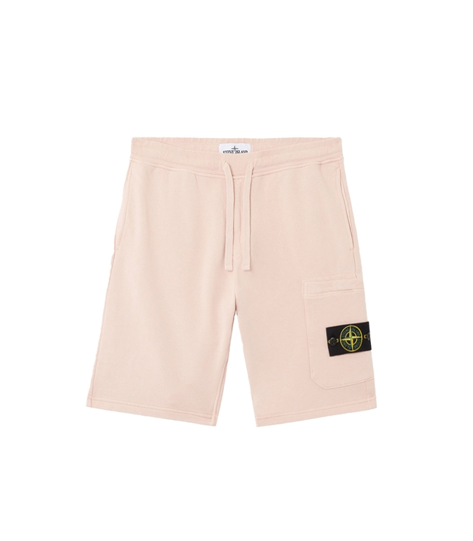 Stone Island - Shorts - ORGANIC COTTON FLEECE ANTICO