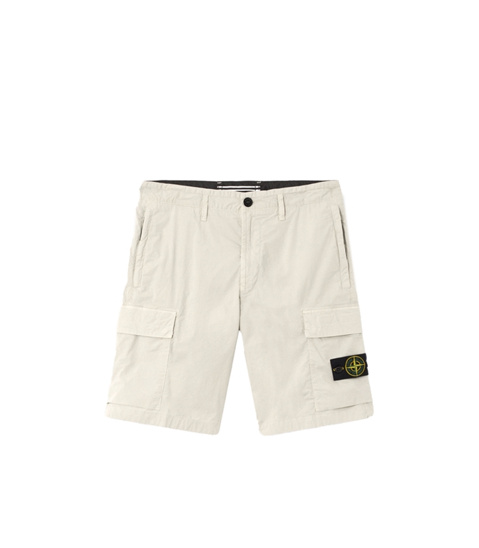 Stone Island - Shorts - STRETCH COTTON CANVAS 'PARACHUTE' SAND