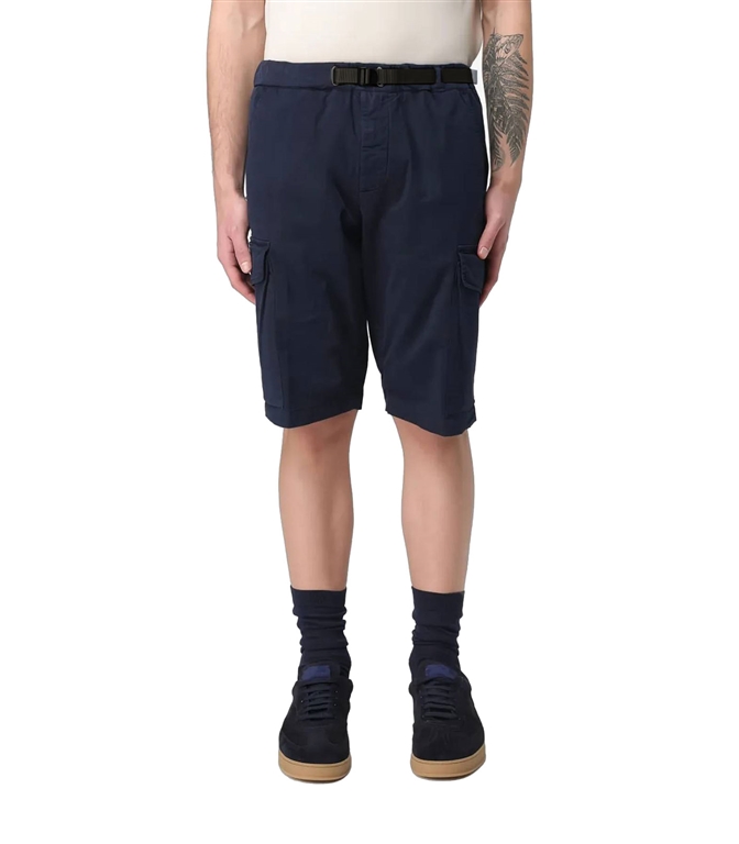 White Sand - Shorts - BELTED SHORTS BLUE