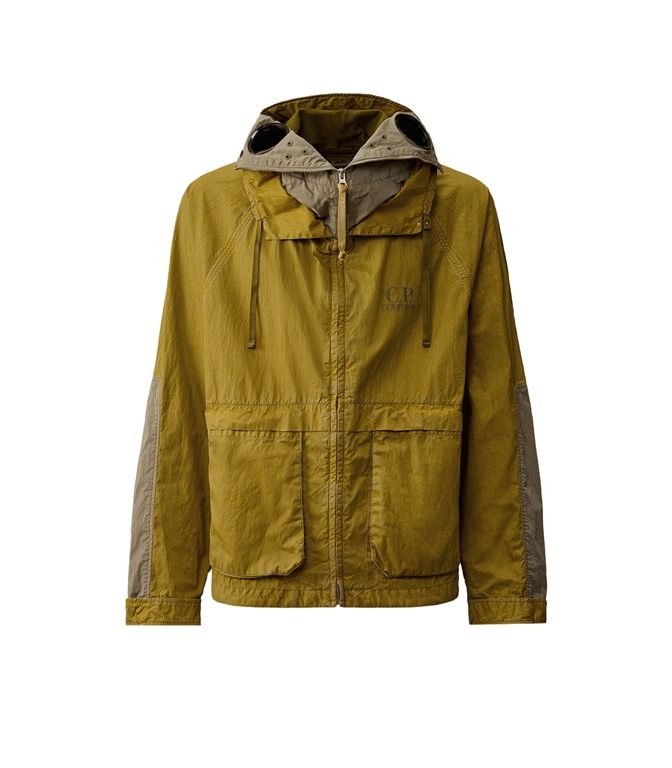 C.P. COMPANY - Giubbotti - 50 FILI WAX EXPLORER JACKET ANTIQUE MOSS -YELLOW