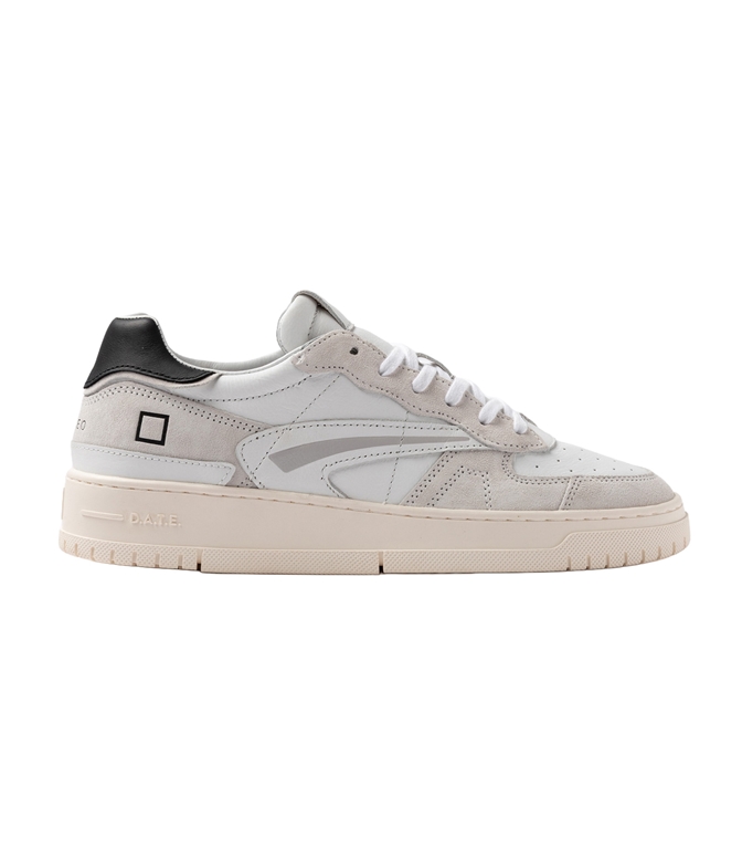 D.A.T.E. - Scarpe - Sneakers - TORNEO PURE BASIC WHITE-BLACK
