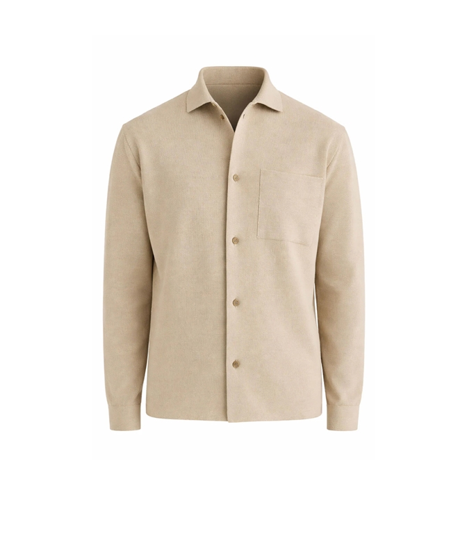 Filippo De Laurentiis - Camicie - CAMICIA OVER IN COTONE CREPE ECRU