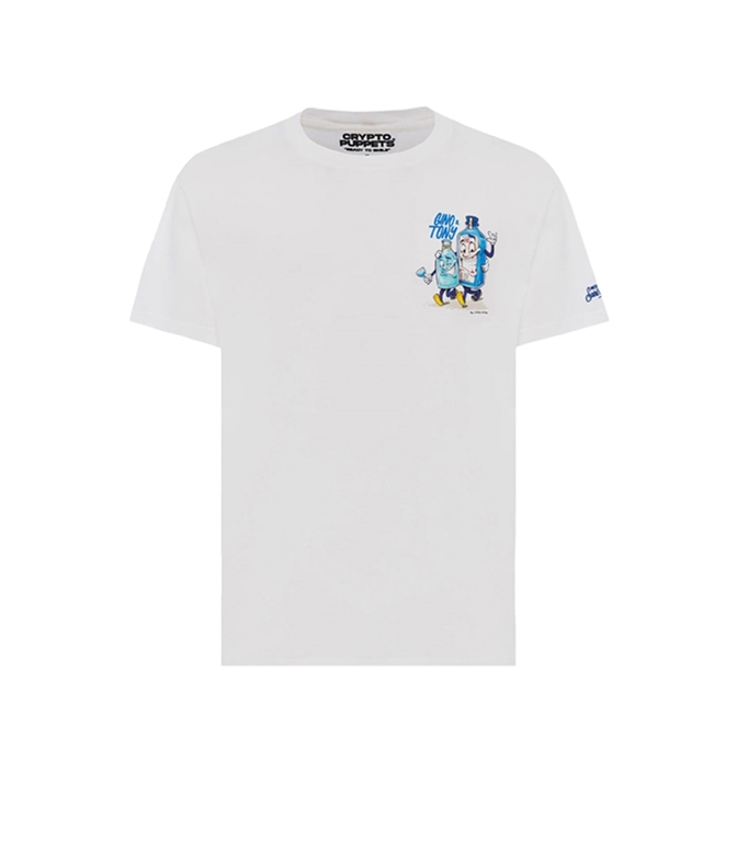 Mc2 Saint Barth - T-Shirt - T-SHIRT IN COTONE CON STAMPA GINO & TONY CRYPTOPUPPETS