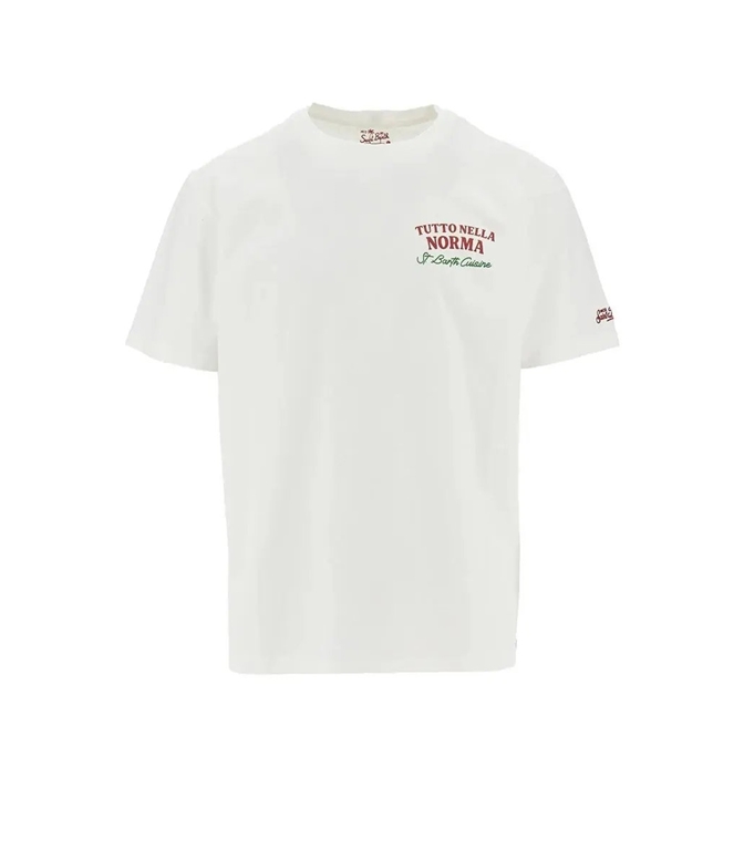 Mc2 Saint Barth - T-Shirt - PORTLAND WHITE T-SHIRT WITH NORMA PRINT