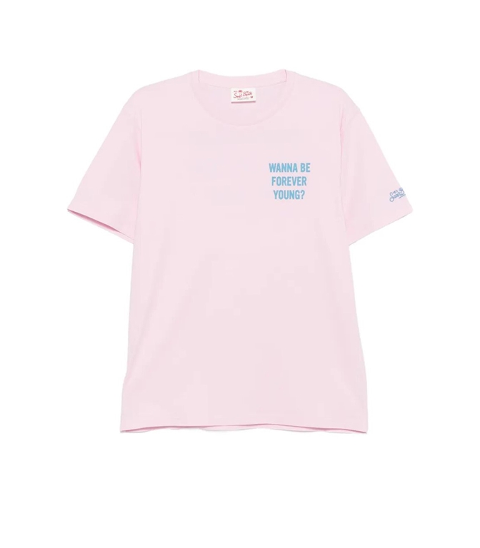Mc2 Saint Barth - T-Shirt - T-SHIRT PORTLAND IN COTONE CON STAMPA WANNA BE FOREVER YOUNG