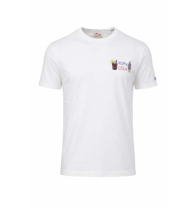 Mc2 Saint Barth - T-Shirt - T-SHIRT PORTOFINO BIANCA RUM E COLA