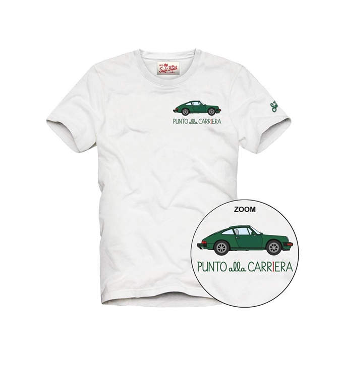 Mc2 Saint Barth - T-Shirt - T-SHIRT PORTOFINO BIANCA PUNTO ALLA CARRIERA