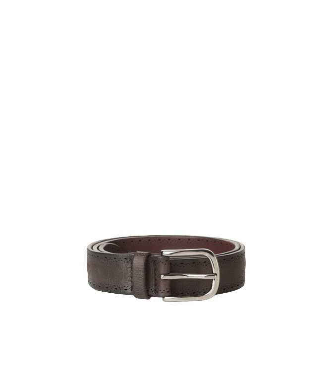Orciani - Belts - CHEVRETTE LEATHER BELT