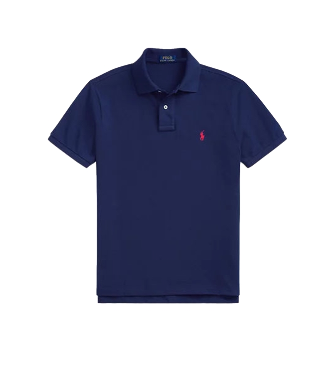 POLO RALPH LAUREN - Polo - ICONICA POLO IN PIQUÉ BLU NAVY ROSSO