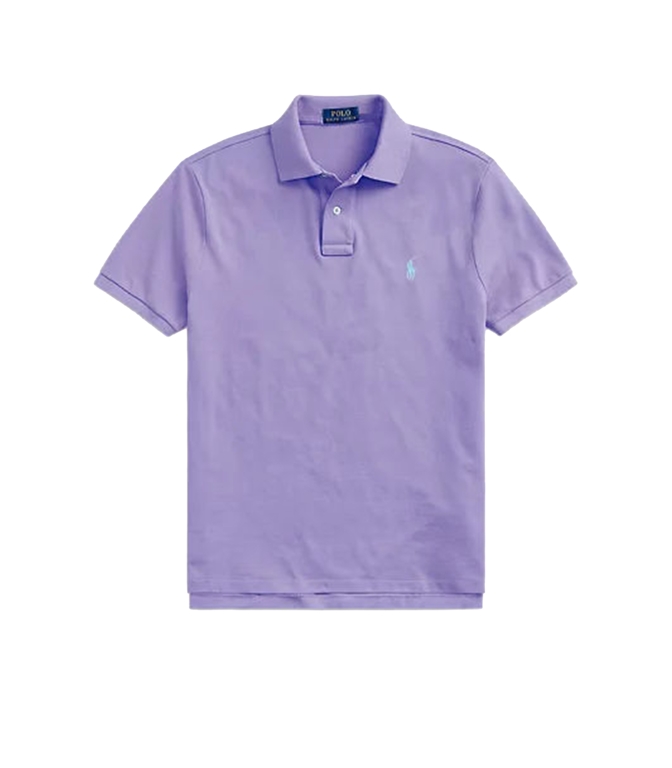 POLO RALPH LAUREN - Polo - POLO IN PIQUE CUSTOM SLIM-FIT VIOLA CACTUS