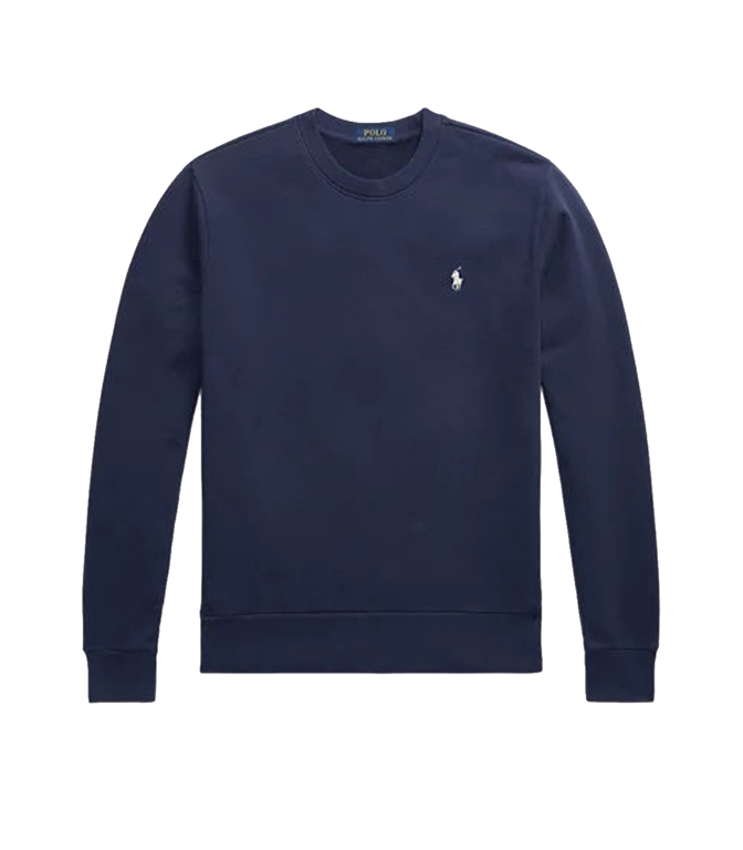 POLO RALPH LAUREN - Felpe - FELPA IN COTONE LOOPBACK BLU NAVY