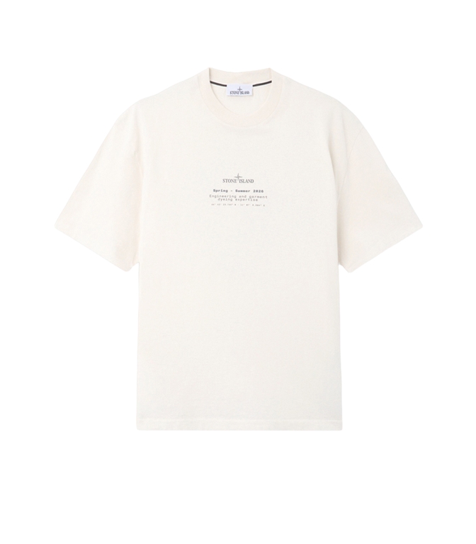Stone Island - T-Shirt - ORGANIC COTTON JERSEY AVORIO