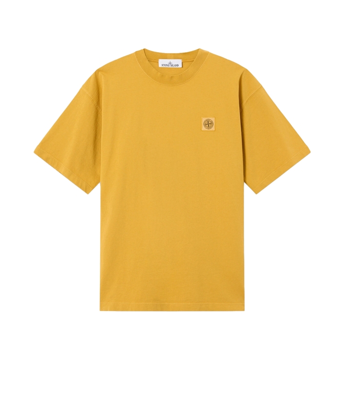 Stone Island - T-Shirt - ORGANIC COTTON JERSEY FISSATO SENAPE