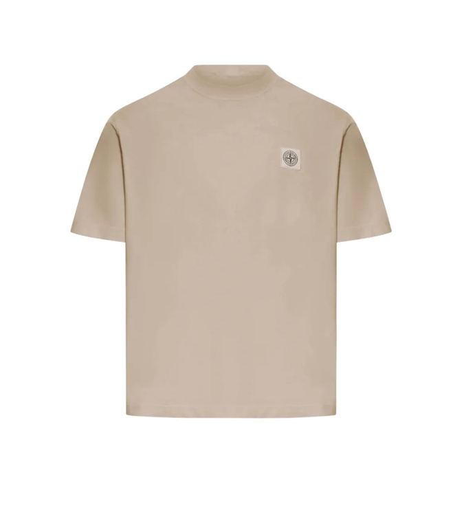 Stone Island - T-Shirt - COMBED ORGANIC COTTON JERSEY DESERT