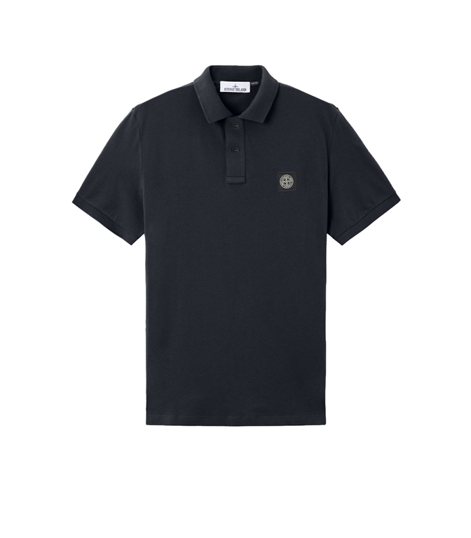 Stone Island - Polo - ORGANIC COTTON PIQU WITH STRETCH BLU