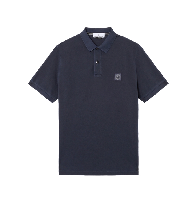 Stone Island - Polo - ORGANIC COTTON PIQU BLU