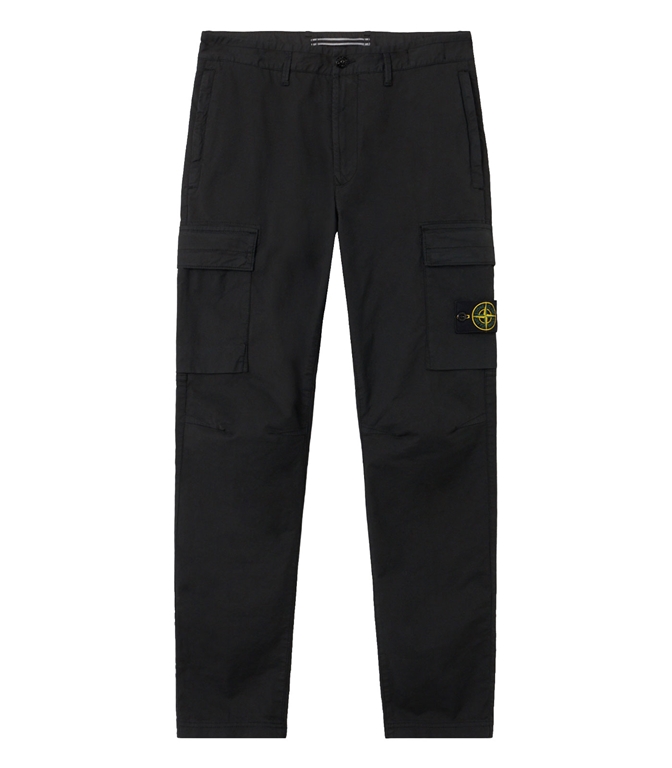 Stone Island - Pantaloni - SUPIMA COTTON TWILL STRETCH-TC NERO