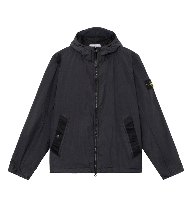 Stone Island - Giubbotti - CRINKLE REPS NY NERO