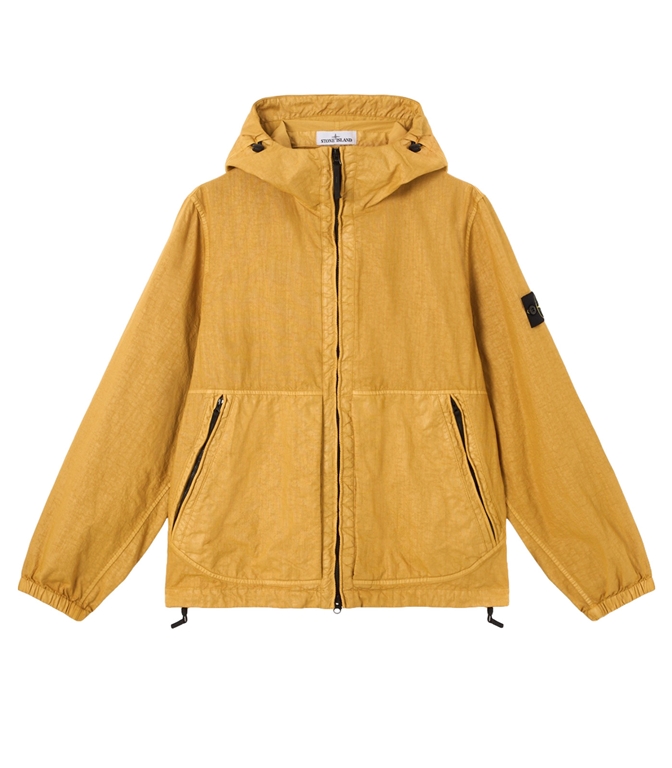 Stone Island - Jackets - ORGANIC-LOOK NYLON PANAMA-TC OCHER