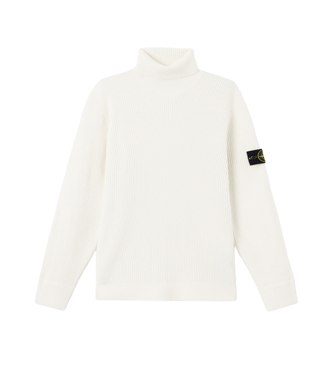 Stone Island - Maglie - FULL RIB RWS WOOL AVORIO